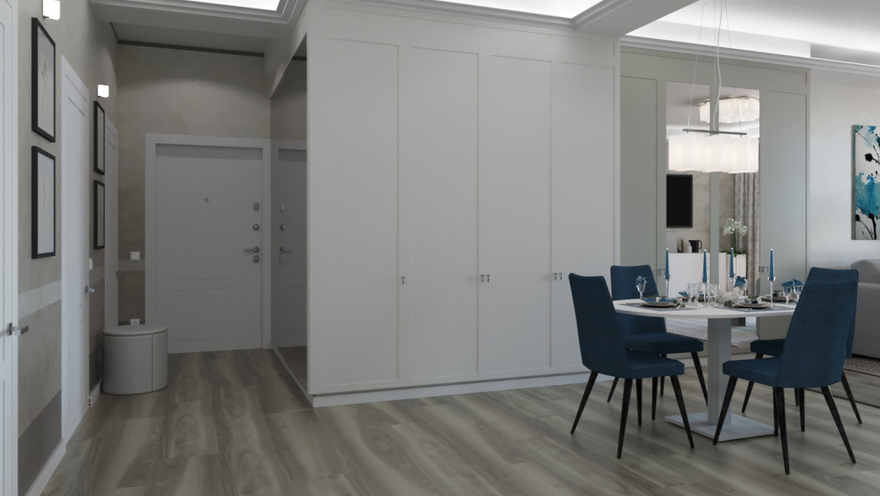 Дизайн проект  квартиры 114 м2 в стиле "Неоклассика"