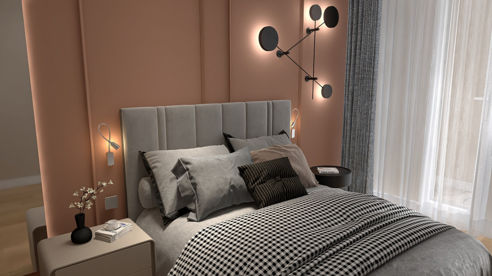 Спальня в трехкомнатной квартире