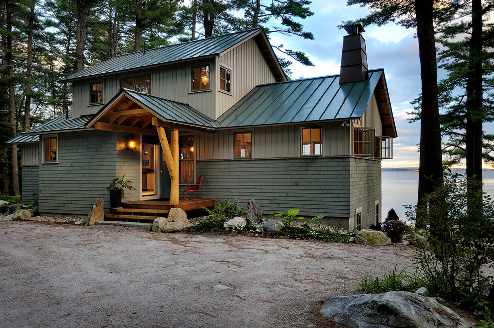Design ideas for a beach style exterior in Portland Maine.