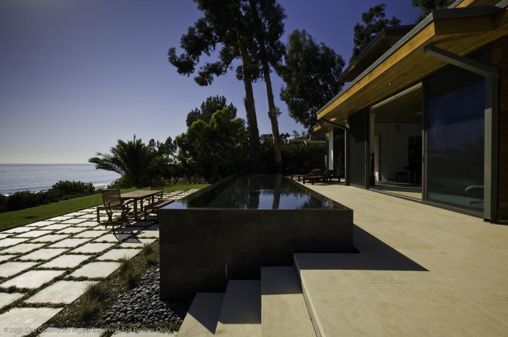 Inspiration for a contemporary pool in Santa Barbara.
