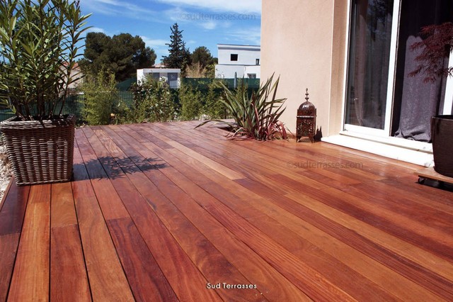 Nos r&eacute;alisations de terrasses en bois contemporary-deck