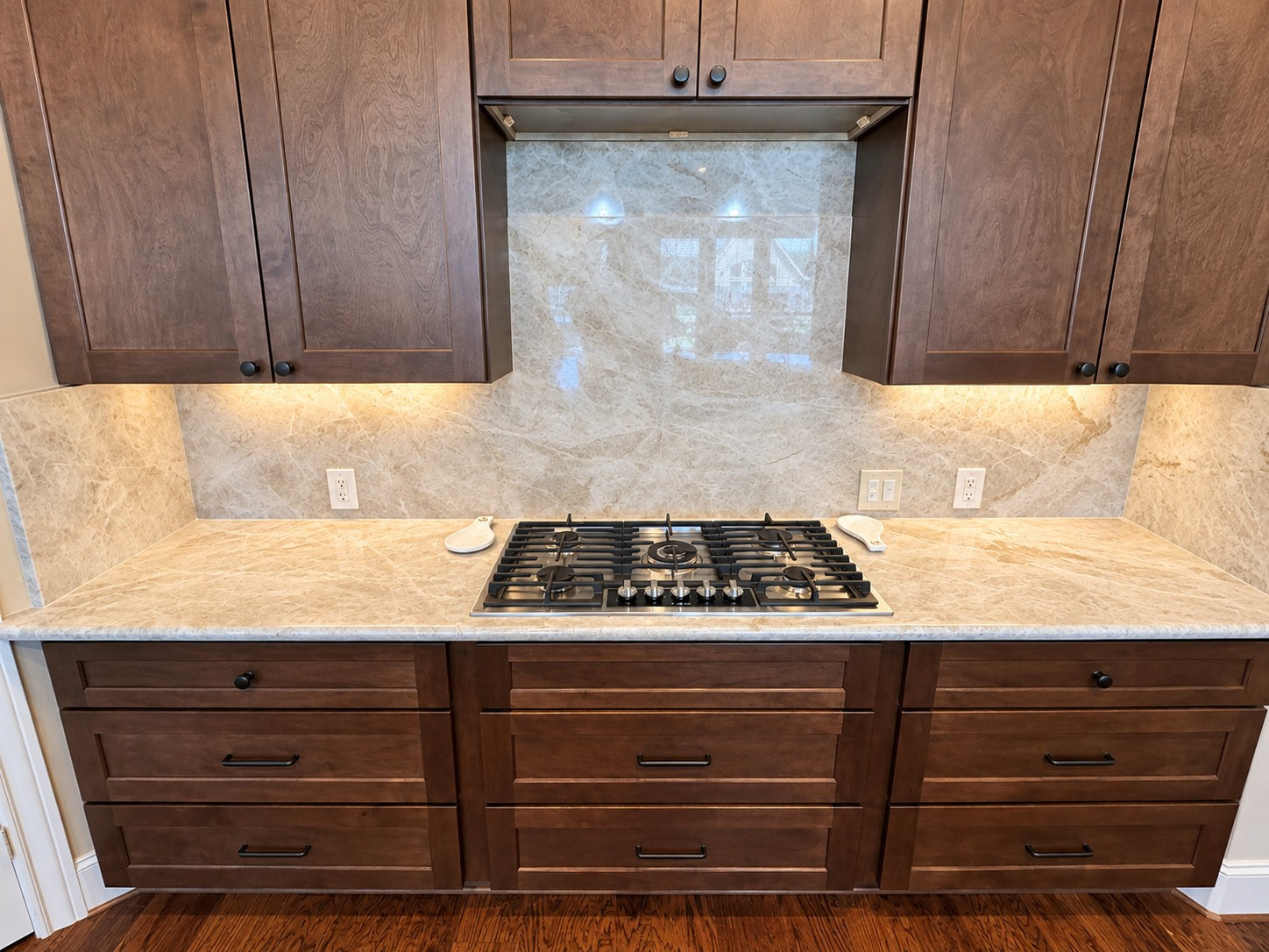 Contemporary Kitchen Remodel with Oversized Island in Cypress, TX