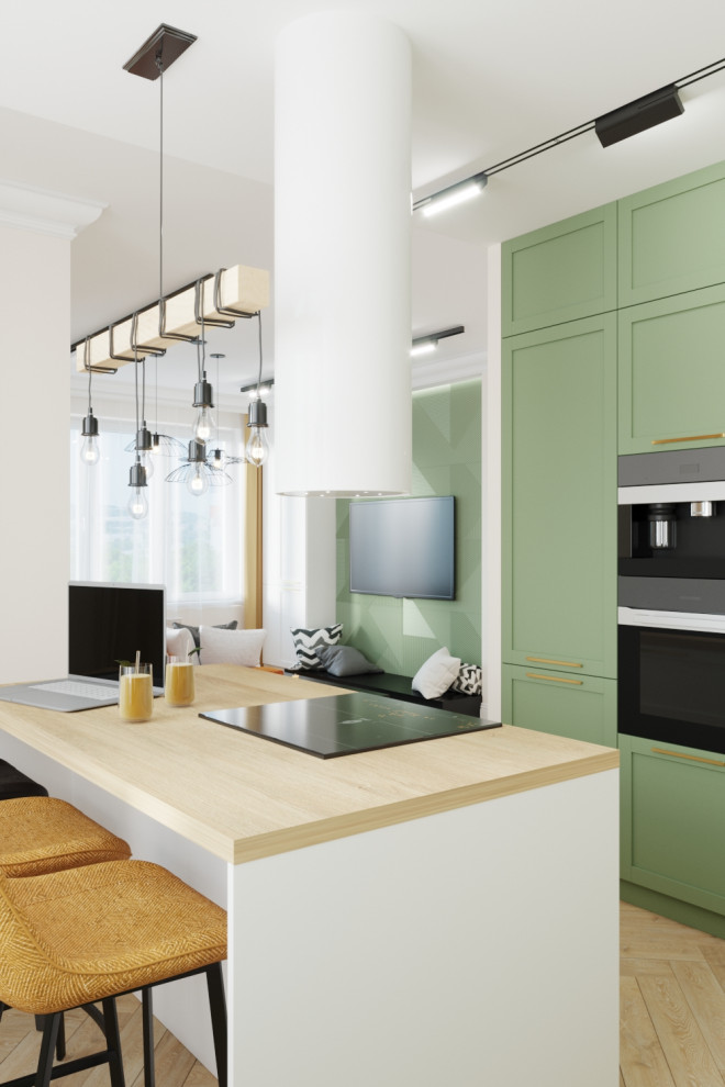 Яркий интерьер квартиры в стиле сканди