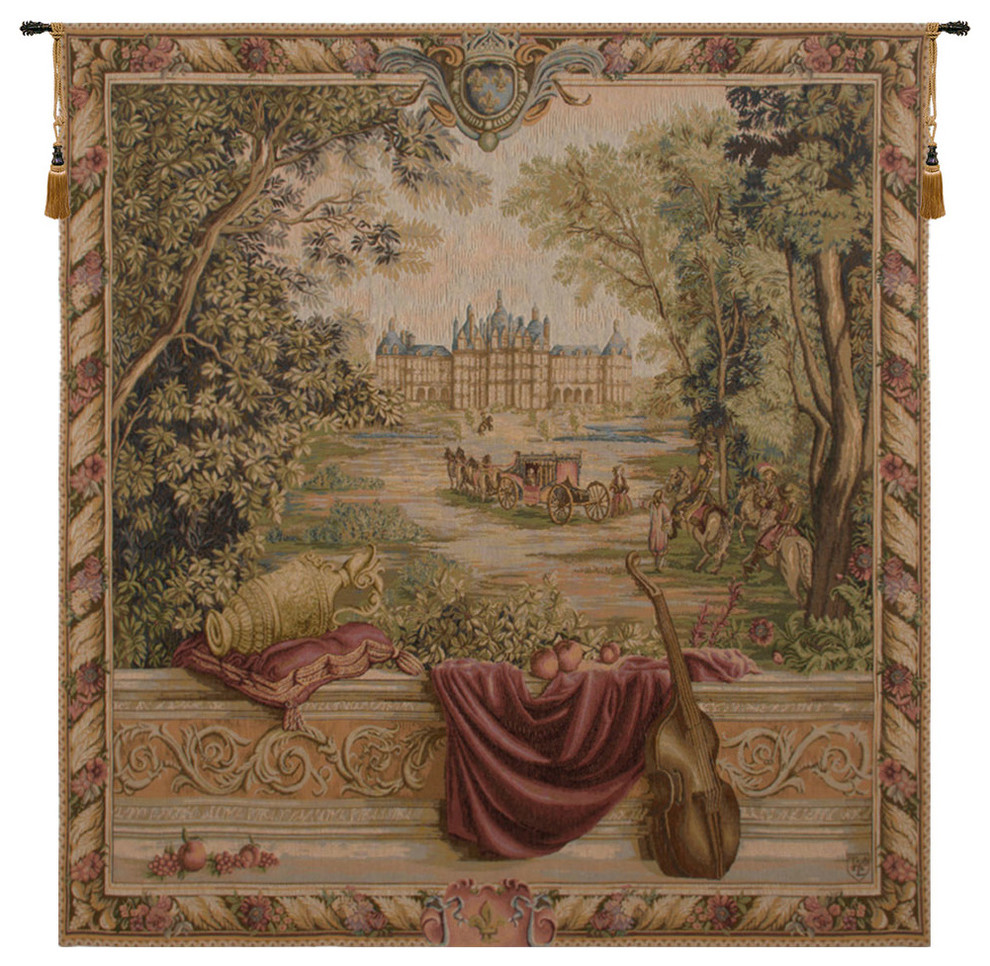 Verdure au Chateau I European Tapestry Wall hanging - Traditional ...