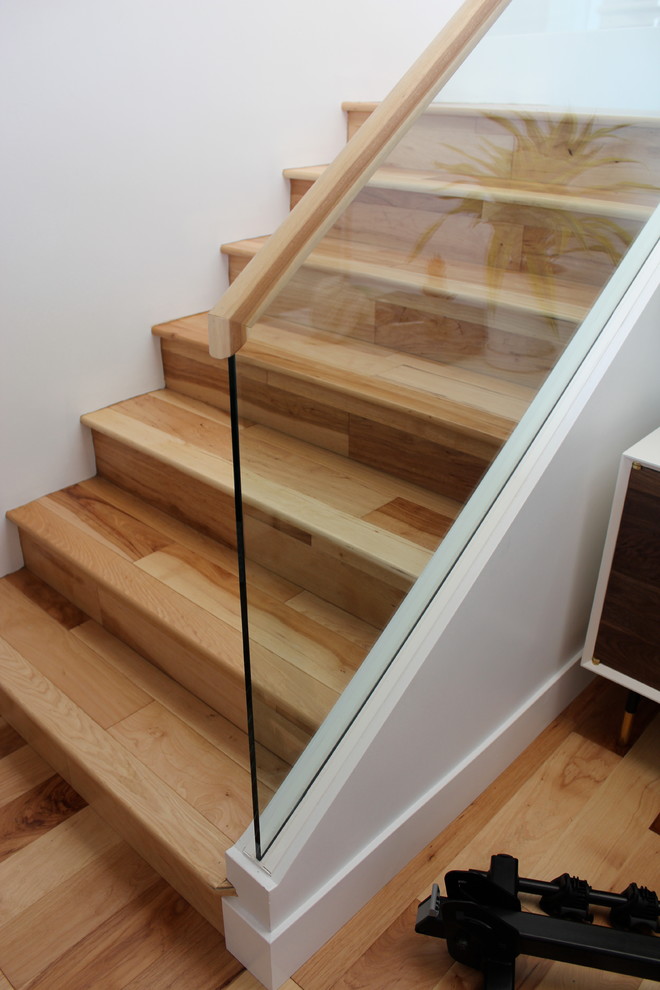 Inspiration for a contemporary staircase remodel in San Diego