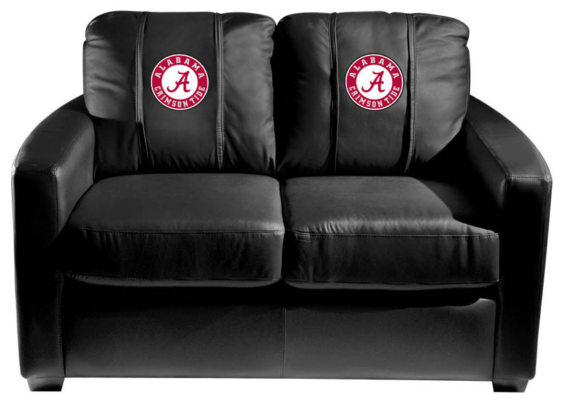 Alabama Crimson Tide Stationary Loveseat Commercial Grade Fabric