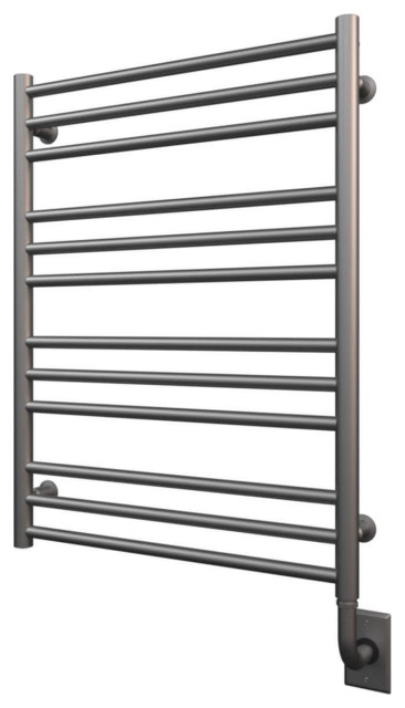 ICO Bath Sorano Hardwired Electric Towel Warmer - Round Bar, 23.5 Inch ...