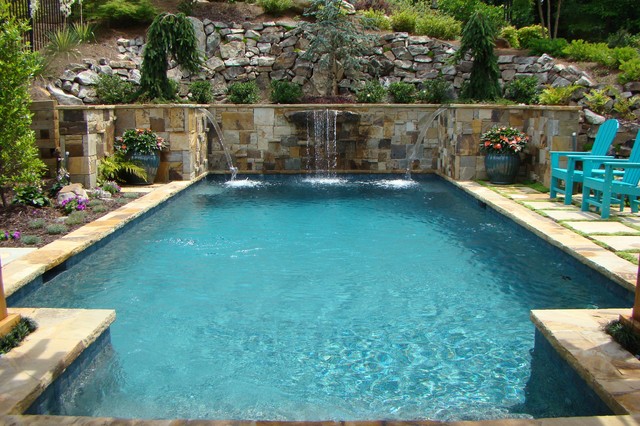 Rectangle Pools classico-piscina