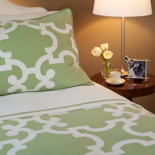 The Noe Green Duvet Set trendy-sovevaerelse