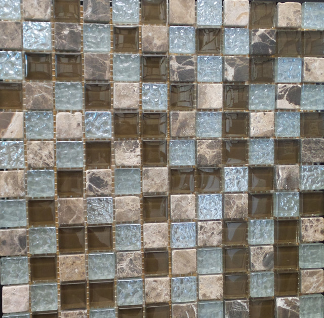 Random Multicolor Stone And Gl Square Pattern Mosaic Tile 1 Gl Square Pattern Mosaic Tile