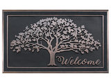 A1hc Rubber Doormat/Oak Tree Design, All Season Large 30x48, Bronze