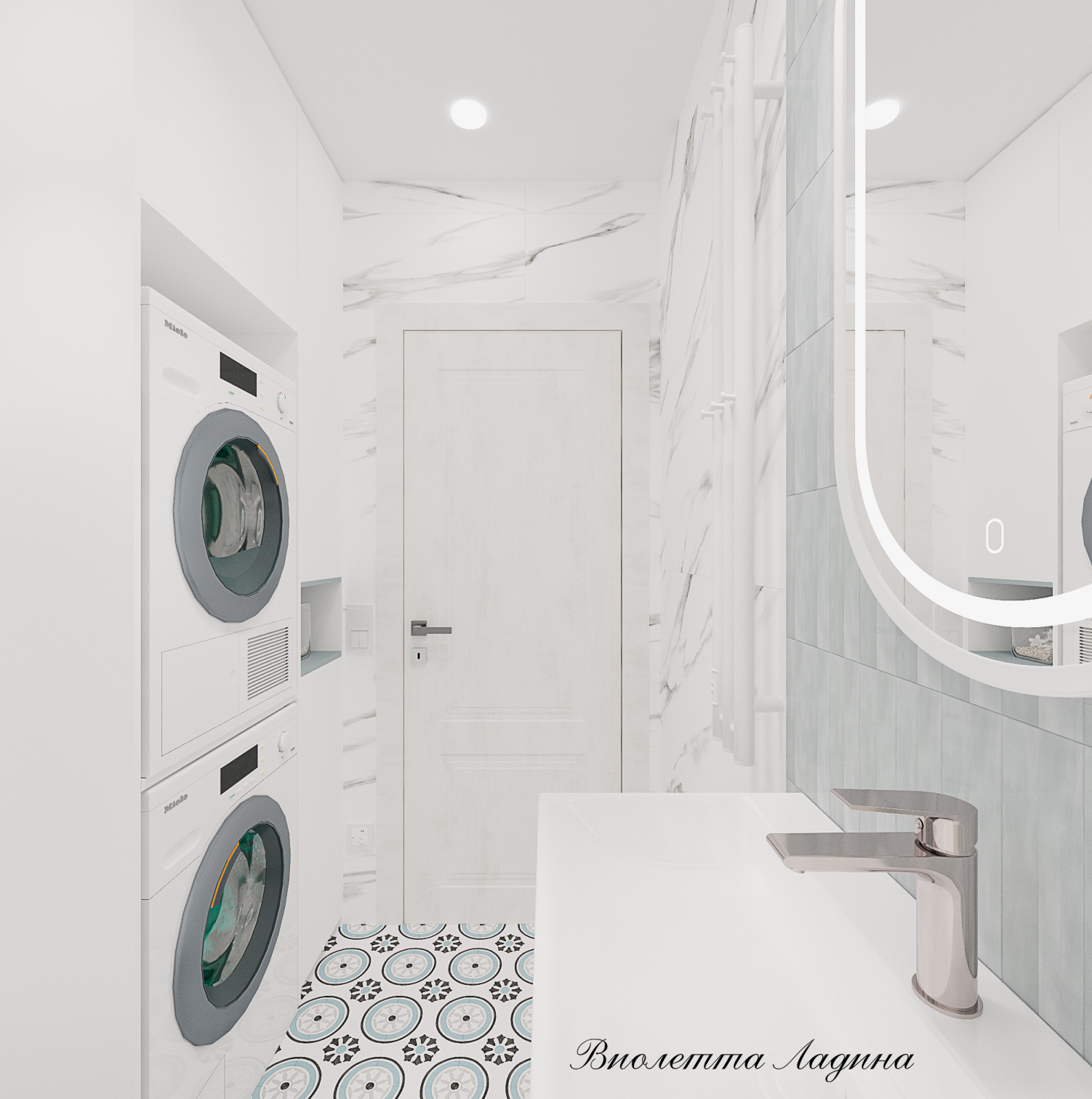 Квартира  в светлых тонах.. Двушка.