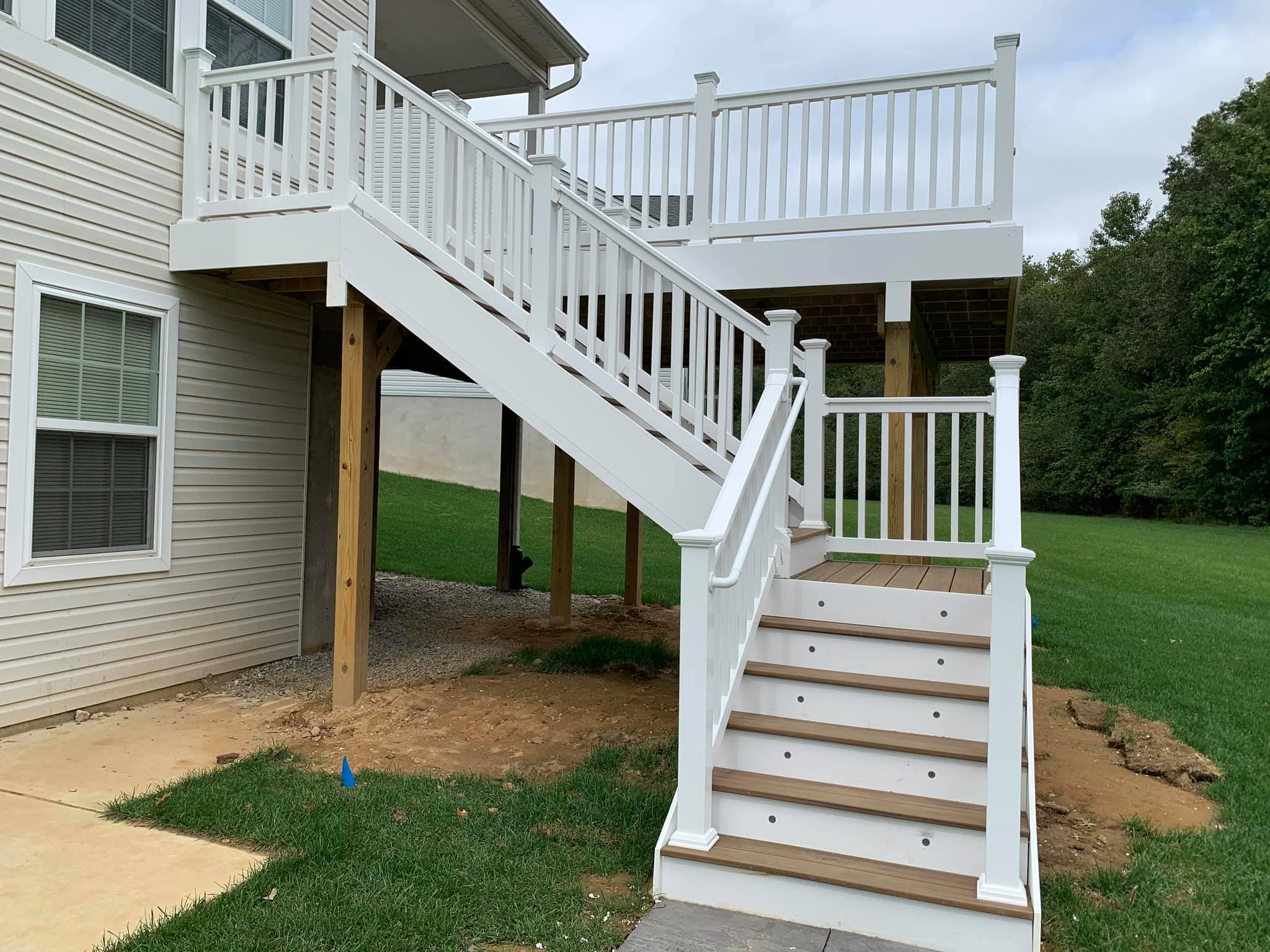 White Finish Deck Build