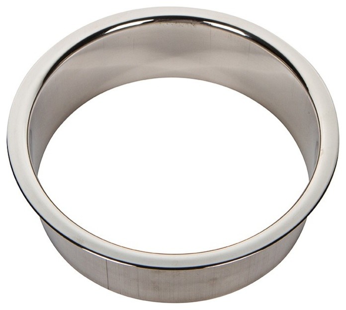 6" Dia. X 2" Deep Stainless Steel Trash Grommet Contemporary Trash