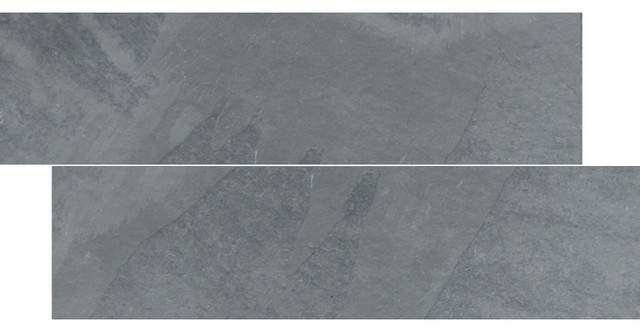 6 X24 Brazilian Gray Montauk Blue Cleft Slate Herringbone Tile 6 X24 Brazilian Gray Montauk Blue Cleft Slate Herringbone Tile Contemporary Wall And Floor By Marblewarehousecom