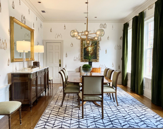 Palma Ceia Transitional Dining Room Tampa by Tweak Your Space