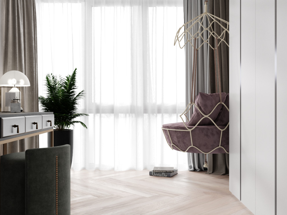 Спальня в проекте квартиры для Алексея и Анастасии