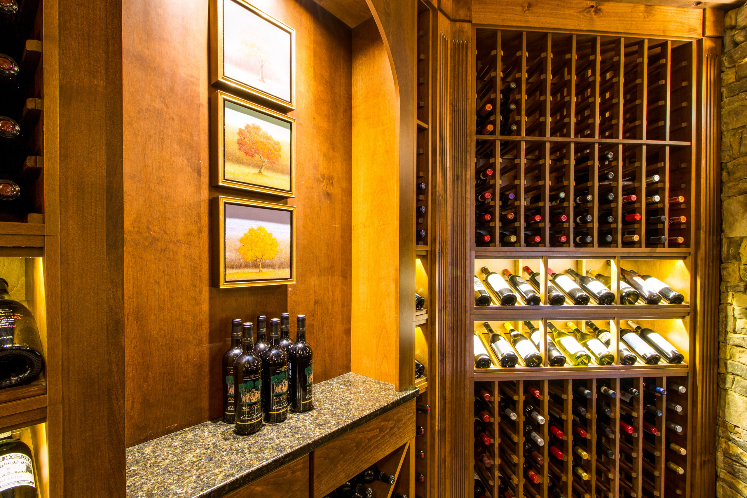 Our custom Wine Cellars showcase your Art and Wine