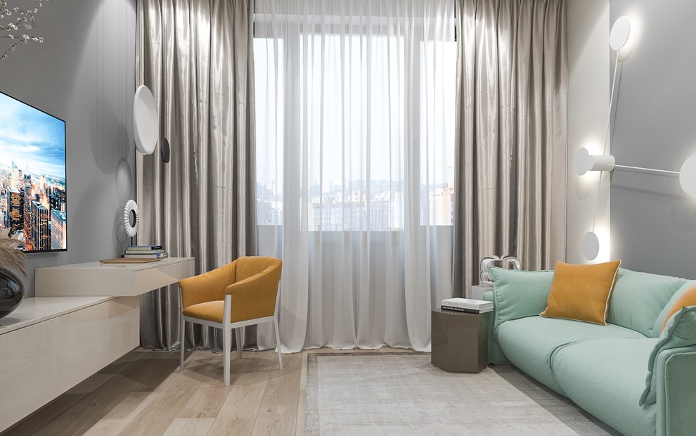 Современный интерьер в квартире - гостиная