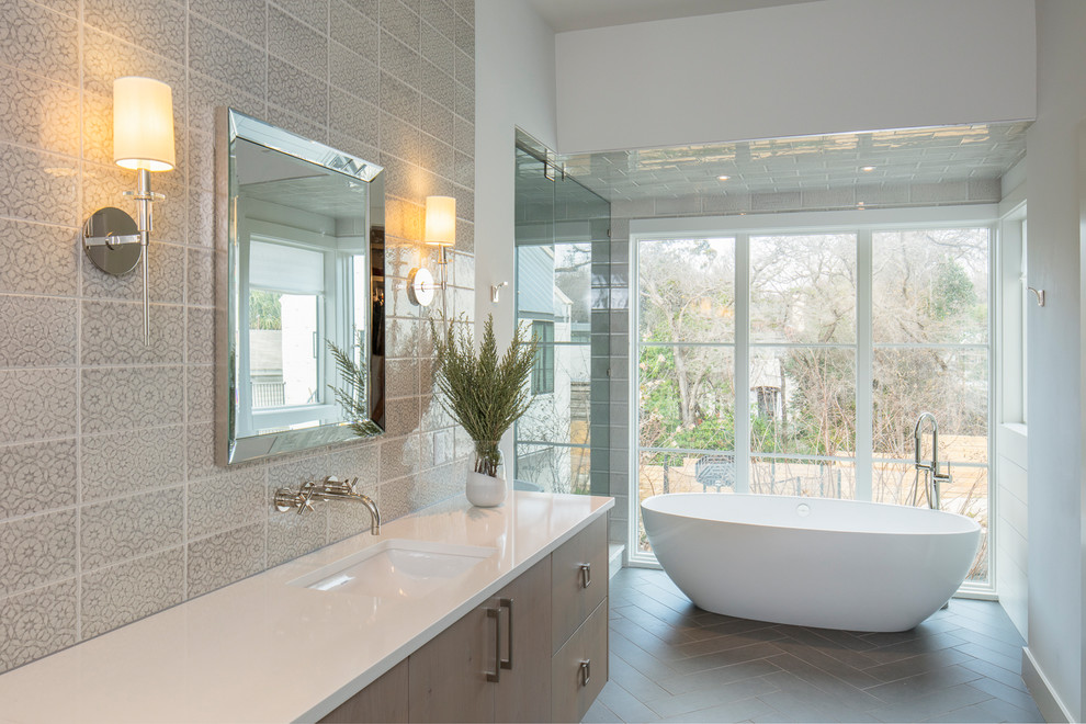 Bathroom - transitional bathroom idea in Austin