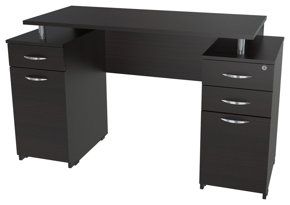 Computer Desk With File Drawer Contemporary Desks Writing
