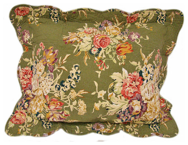 Colette Quilted Floral Pillows (Set of 2)