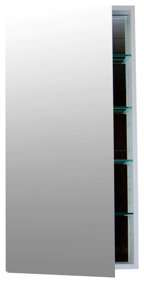Soft-Close Mirrored Medicine Cabinet, 24"x40"