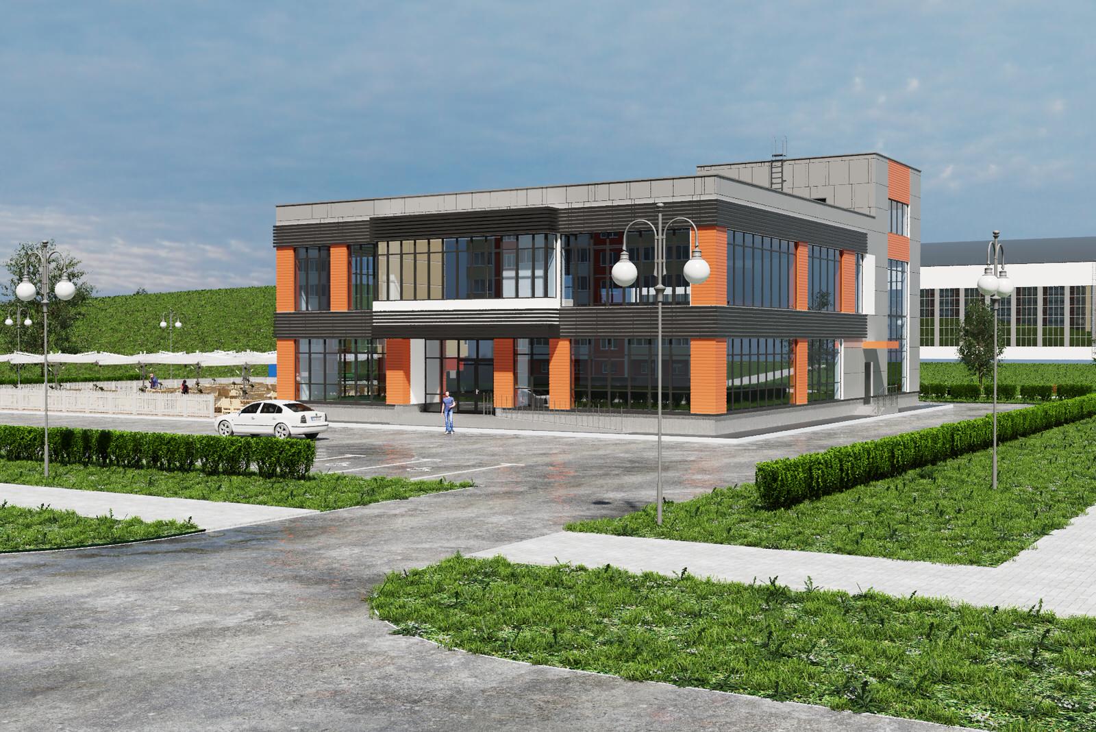 Благоустройство прилегающей территории общественного здания