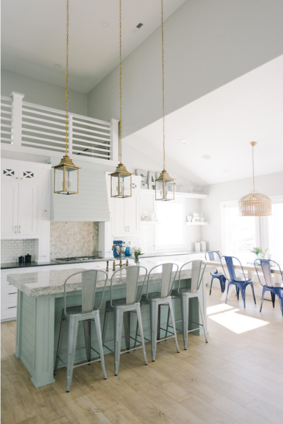 Example of a transitional kitchen design in Indianapolis