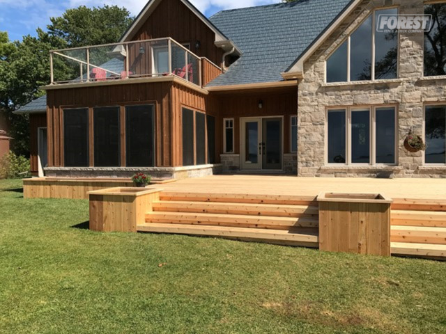 Toronto Cedar Decking terrace