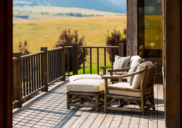 Bozeman Retreat montagne-terrasse-en-bois