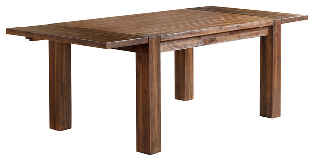 Modus Meadow Solid Wood Extending Dining Table In Brick Brown Modus Meadow Solid Wood Extending Dining Table In Brick Brown