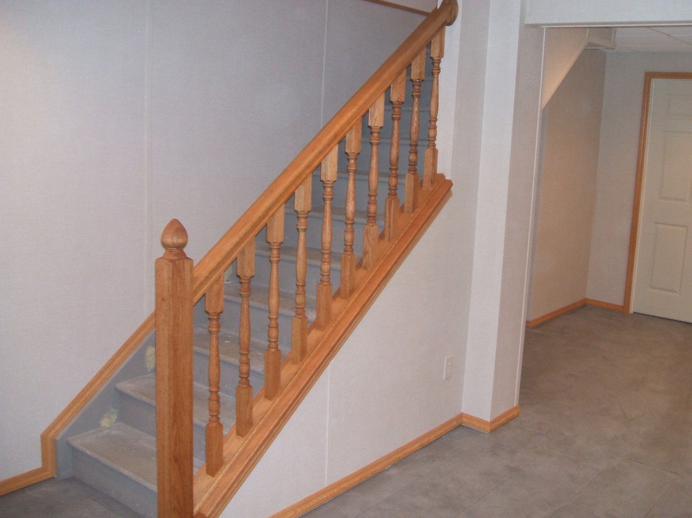 Exemple d'un escalier éclectique.