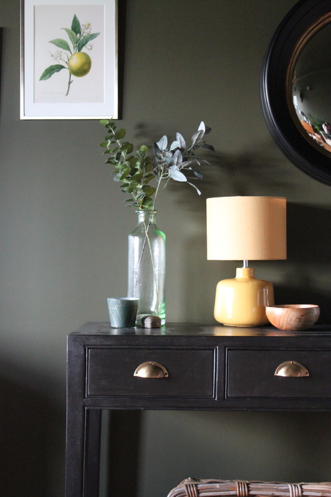 Cosy Dark Green Lounge Traditional Living Room Other