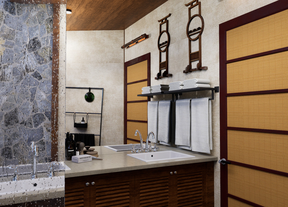 East Meets South Bathroom