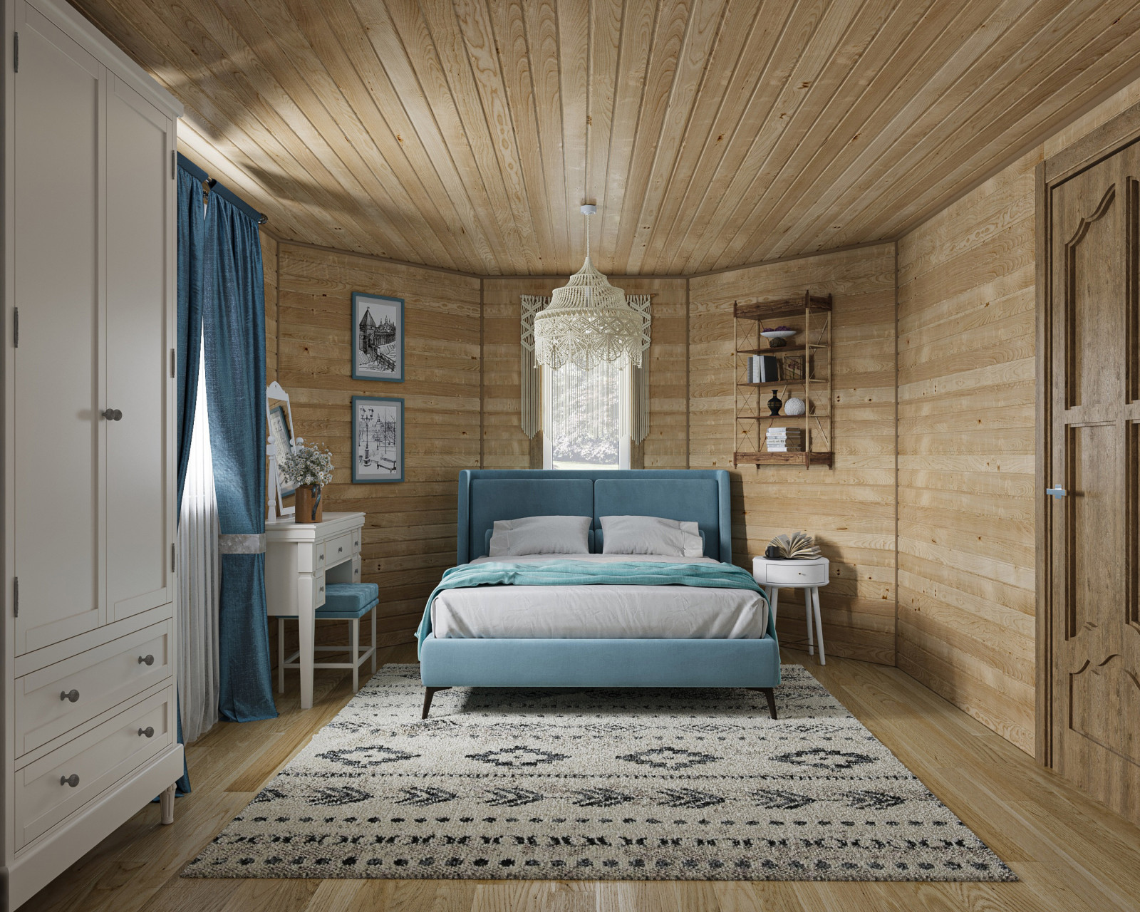 Спальня в загородном доме