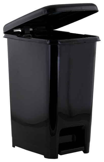Slim Step on Trash Can With Lid