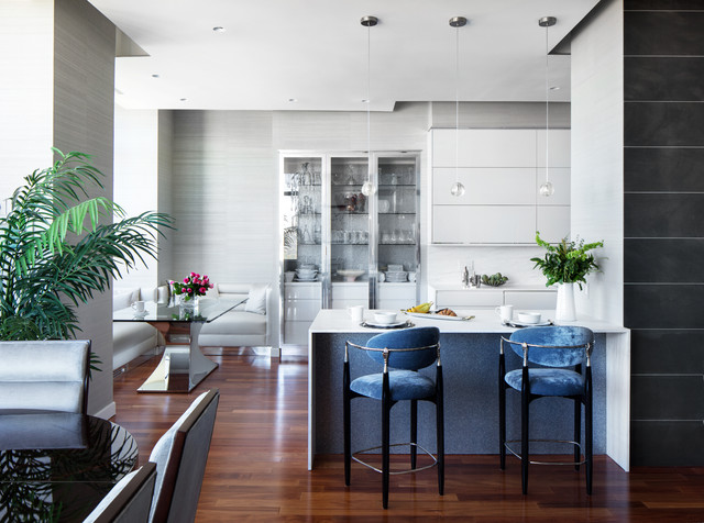 White Plains High Rise contemporary-kitchen