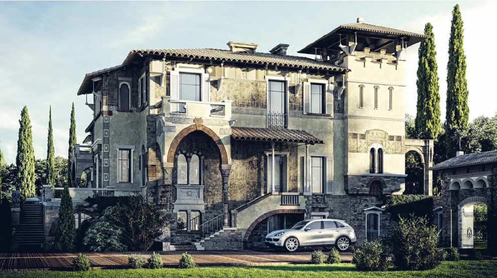 Концепция экстерьера особняка