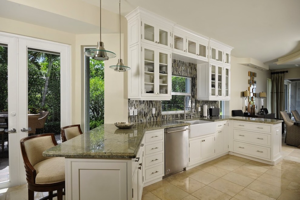 Eclectic kitchen photo in Miami