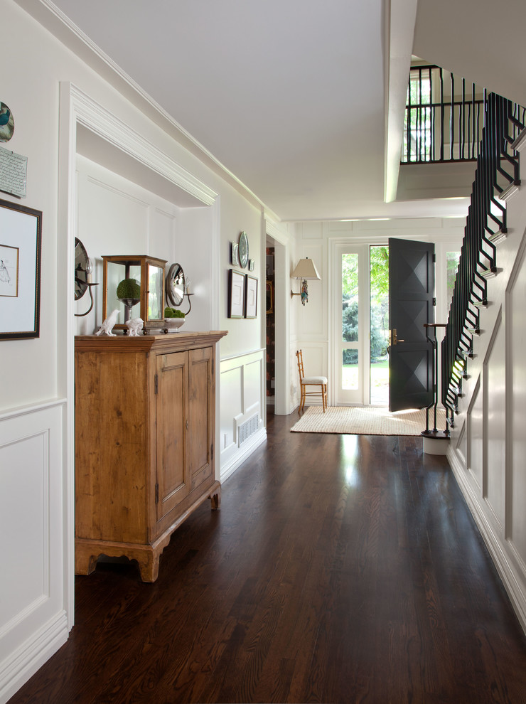 Entryway - transitional entryway idea in Denver