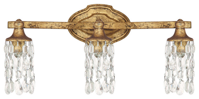 Bathroom Lighting Gold blakely 3-light bathroom vanity light, antique gold - traditional Bathroom Lighting Gold blakely 3-light bathroom vanity light, antique gold - traditional