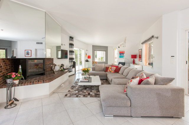 Villas middelhavsstil-dagligstue