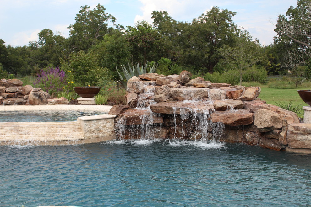 Inspiration for a large transitional home design remodel in Houston