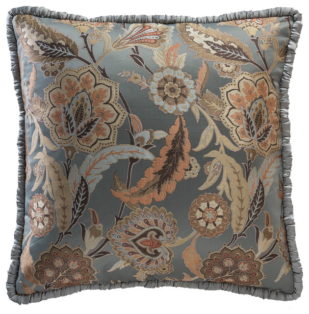 Portis Garden Floral Euro Pillow Cover Traditional Decorative