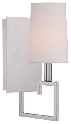 Libby Langdon for Crystorama Westwood 1 Light Nickel Sconce