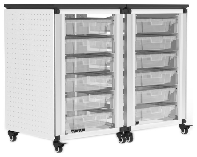Modular Classroom Storage 2 SideBySide Modules with 12