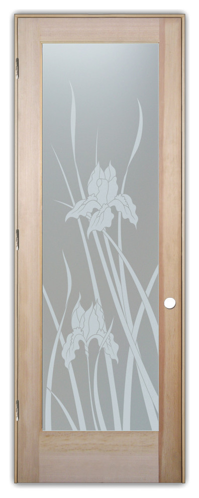 Interior Prehung Door or Interior Slab Door - Iris Hummingbird - Douglas Fir...