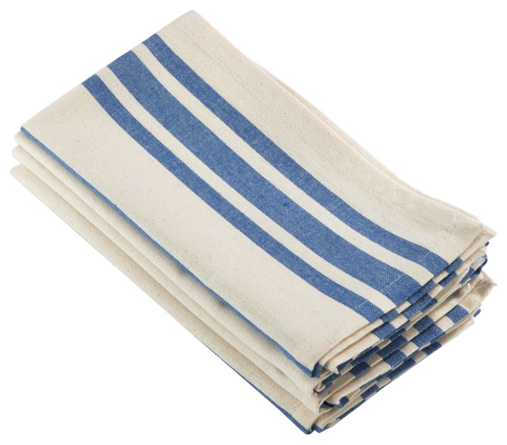 Dauphine Collection Striped Design Dinner Napkin - Set of 4, Styles 1