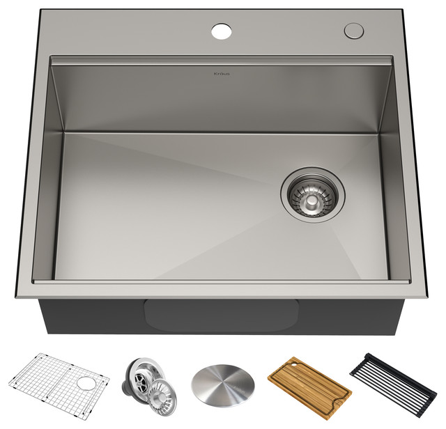 Kraus Workstation Drop In Undermount Kitchen Sink Accessories Contemporary Sinks By Usa Inc - Kraus Forteza Sink Accessories Kraus Workstation Drop In Undermount Kitchen Sink Accessories Contemporary Sinks By Usa Inc - Kraus Forteza Sink Accessories